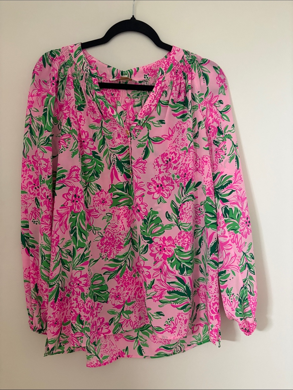 Lilly Pulitzer Pink & Green Conch Shell Koala La La Intimates Top. NWT